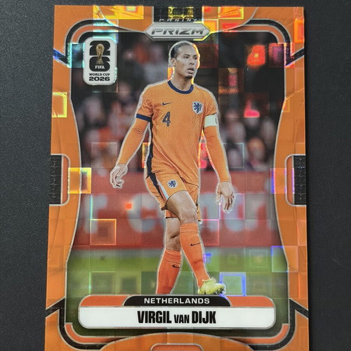 Virgil Van Dijk Orange Pandora collectible card new