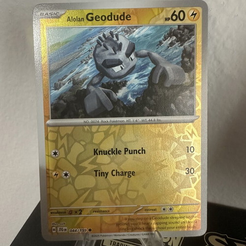 Alolan Geodude Pokemon Card new condition
