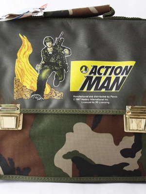 Vintage 1997 Action Man σχολική τσάντα Paxos καινούργια