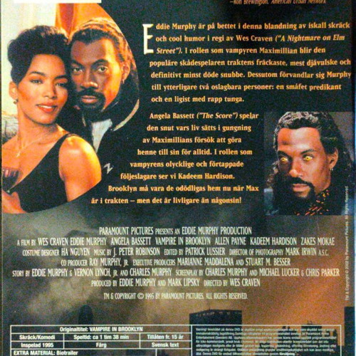 Vampire in Brooklyn DVD used comedy horror with Eddie Murphy and Angela Bassett