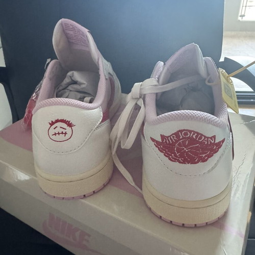 Jordan 1 Low OG SP Travis Scott Sail Tropical Pink sneakers new, EU 45.5