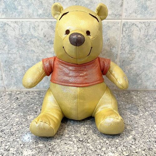 Winnie the Pooh plush toy like new, glitter edition, 30cm height