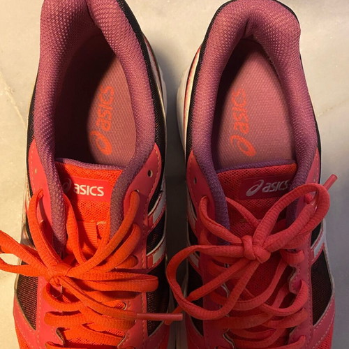 Asics women's athletic shoes size 39.5 pink used