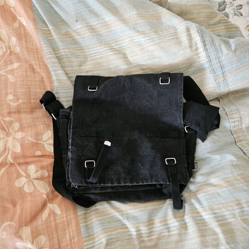 Mil-Tec cross body bag used, black