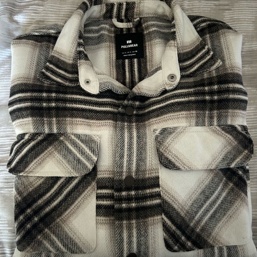 Pull & Bear jacket shirt like new, plaid, size L