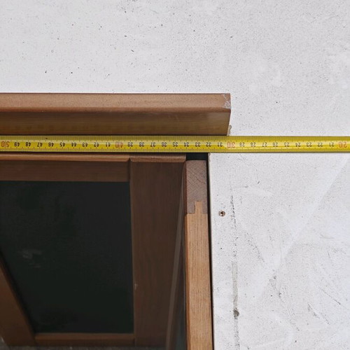 Corner kitchen cabinet used with signs of wear