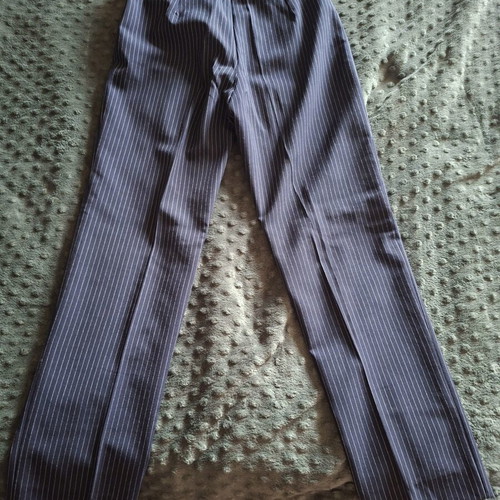 Striped women's pants small size like new, blue
