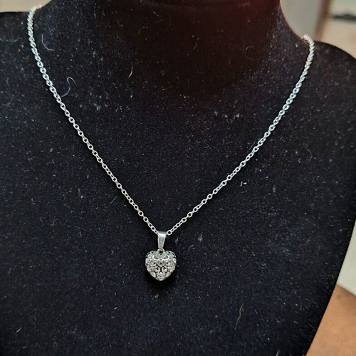Two-sided pendant and ring set new, 18K gold plated