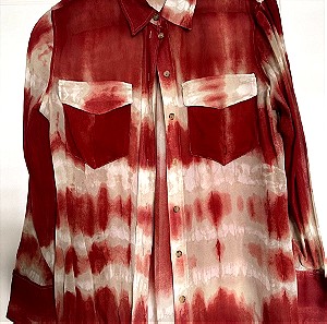 Massimo Dutti tie dye πουκάμισο
