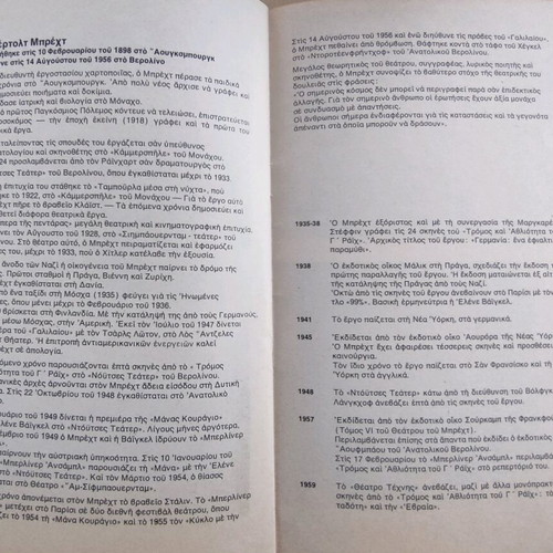 Theatro Technis Karolos Koun 1974-75 play program like new