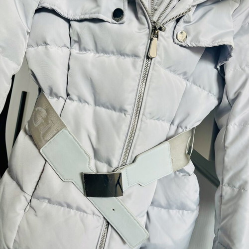 Guess Belted Down Jacket light grey like new, size S