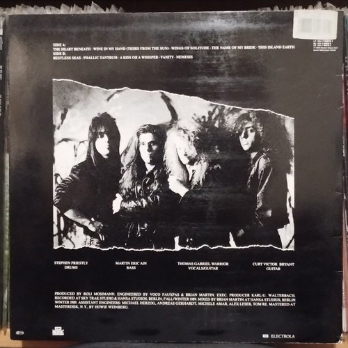 Celtic Frost Vanity/Nemesis LP used, signed by Tom G. Warrior and Martin Ain