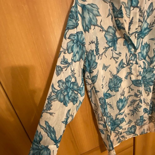 Regalinas floral semi-transparent set with tunic and palazzo pants new