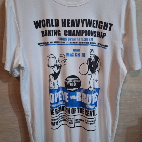 Popeye vs Brutus collectible T shirt like new, size XXL, A-Style