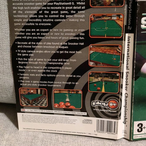 International Snooker Championship PS2 μεταχειρισμένο, σε πολύ καλή κατάσταση