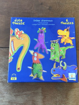 3D monster puzzle like new, set of 6 pieces for kids 4+