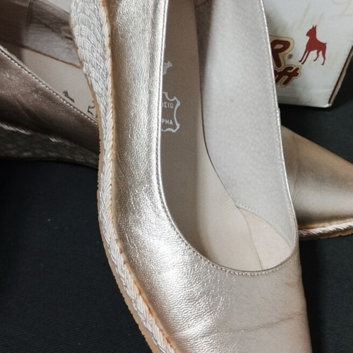 Boxer Soft Anatomical Leather Platforms Size 38 New Gold
