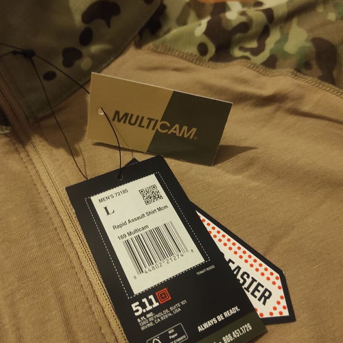 5.11 Rapid Assault Shirt men new multicam (combat shirt)
