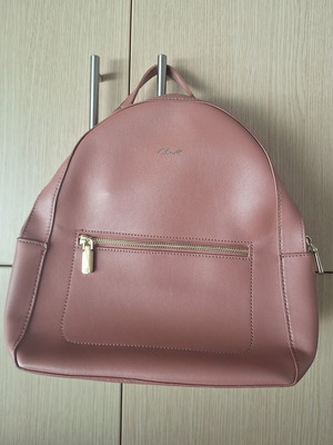 Axel backpack new, pink and gold, 30 x 26 cm