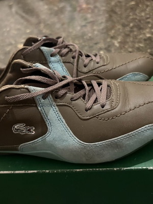 Lacoste Zanta Mix sneakers like new, size EUR 39, brown and turquoise