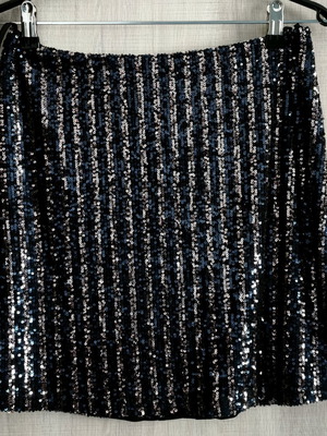 Attrattivo mini skirt with sequins like new, size large, multicolor