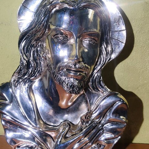 Christ image used silver-plated