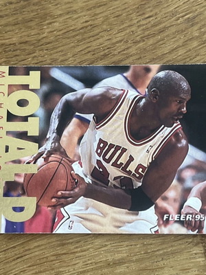 1995-96 Fleer International Total D Michael Jordan #200 used