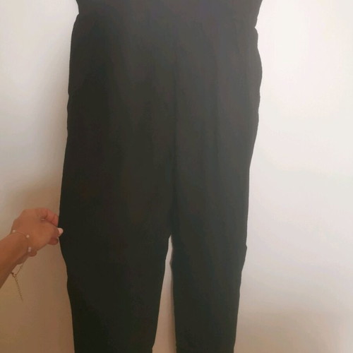 Black fabric pants Bershka like new, elastic waist, size XS