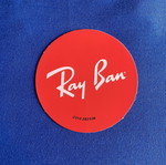 Ray Ban promotional fridge magnet, 8cm diameter