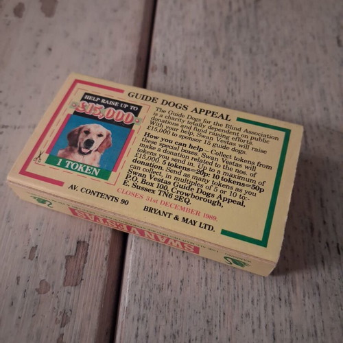 Swan Vestas vintage matches new