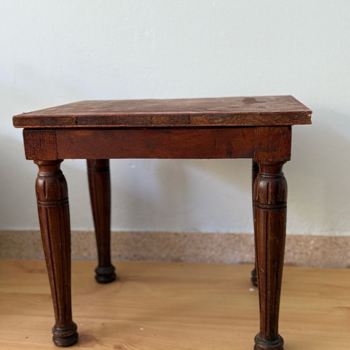 Vintage wooden side table used