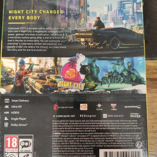 Xbox One Cyberpunk 2077 new video game