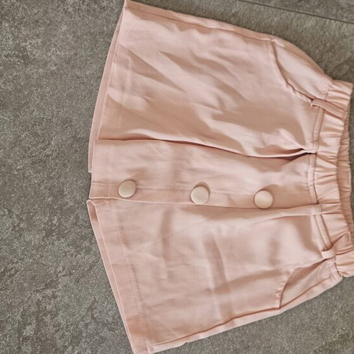 Girls' shorts skirt like new, peach color, sizes 146-152 cm