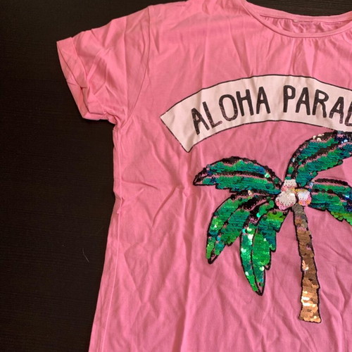 T-shirt used for 12-13 years old, pink, size 164 cm