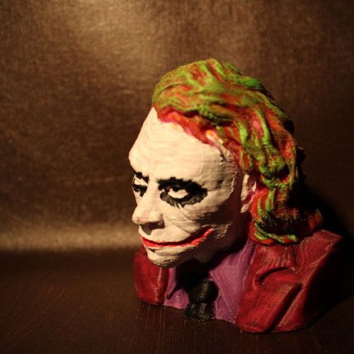 The Joker figure 3D printed and hand-painted new