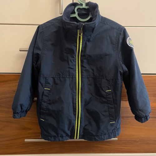 H&M waterproof windbreaker jacket used, size 98 cm, blue