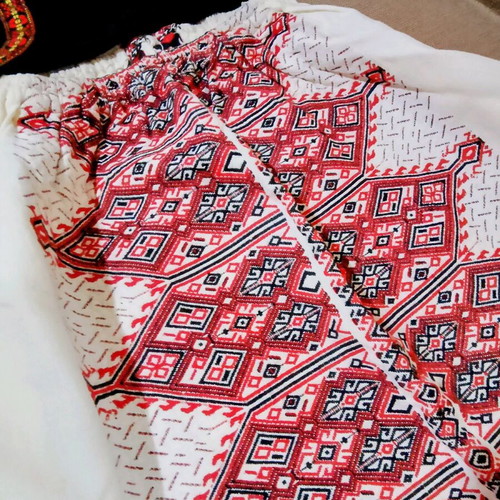 Traditional women's costume skirt and wool vest like new