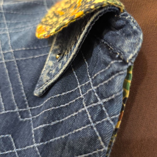 Miss Sixty Denim Patchwork Shirt Dress like new, multicolor