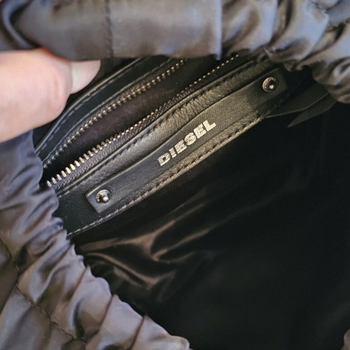 Diesel backpack used, black and multicolor
