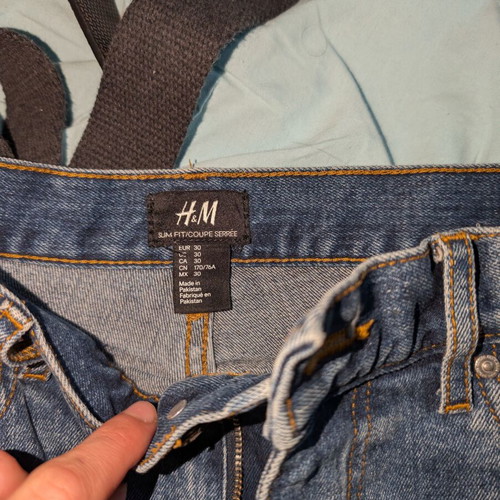H&M short denim shorts like new, blue, sizes S and M
