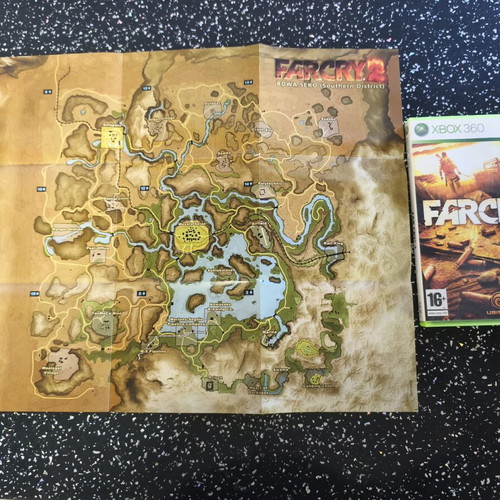 Far Cry 2 Xbox 360 game like new with map