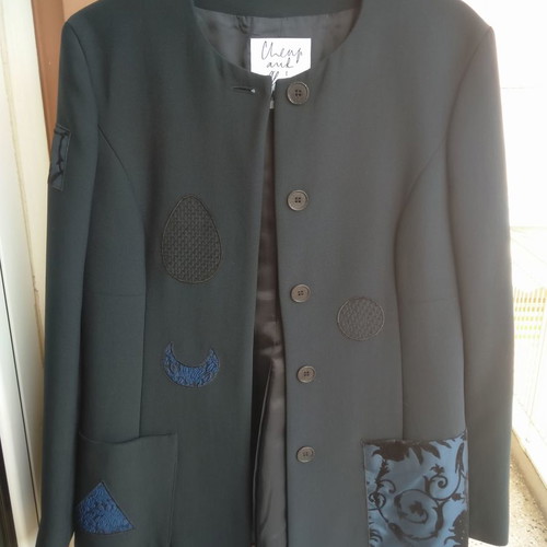 Moschino women's jacket used, black, size M