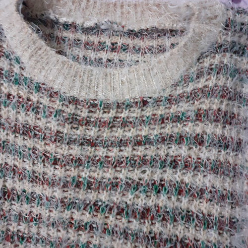 Long colorful pullover new with soft texture size M