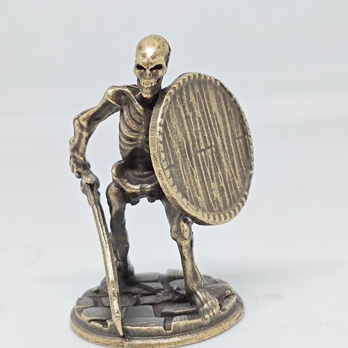 Bronze Skeleton Warrior Miniature like new
