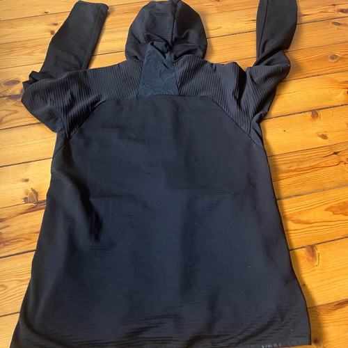 Salomon Essential Lightwarm Hoodie Stretch black, like new, size L