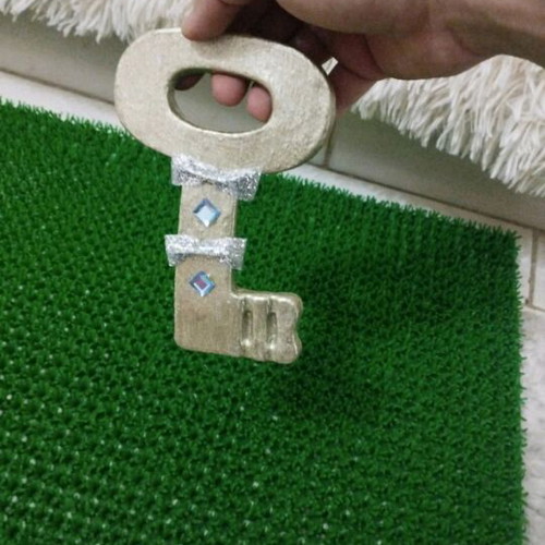 Handmade painted key charm