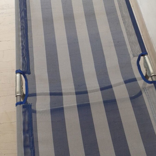 Aluminum sun lounger with adjustable back, new