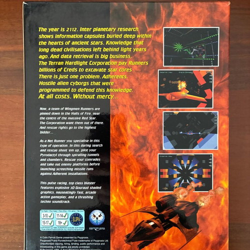 Pyrotechnica PC Big Box Psygnosis like new, English release