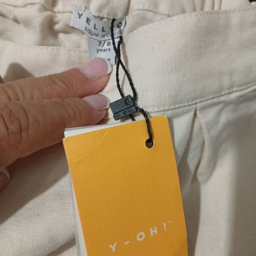 Yell-Oh kids pants new, size 122 cm, beige
