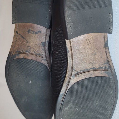 Damiani men's black leather dress shoes size EU 41 used
